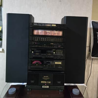 System Sharp 7700 Rare Vintage Set Cassette Deck+Tuner+CD+Amplifier+Sound Japan image 1
