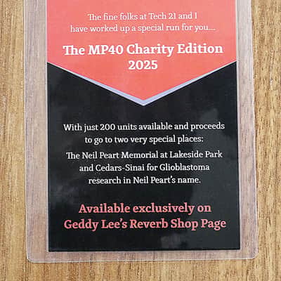 Autographed by Geddy!!!Tech 21 MP40 Limited Edition Geddy Lee Signature SansAmp Bass Drive image 7
