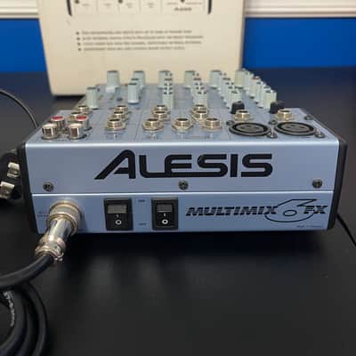 Alesis MultiMix 6 FX 6-Channel Mixer with Effects 2000s - White/Silver - Complete with Box and Inserts image 4