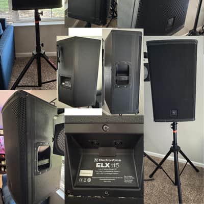 Complete PA / DJ Package - EV ELX115 Pair, Yamaha EMX512SC, Chauvet 4BAR, Samson Wireless + Accessories image 13