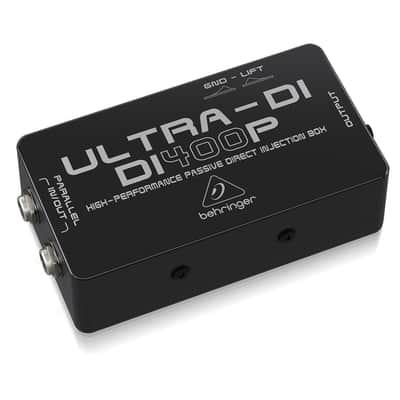 Behringer ULTRA-DI DI400P High-Performance Passive Direct Injection Box, Bundle with 2x Platinum Pro 6' TRS Interconnect Cable, 6' Microphone Cable image 5