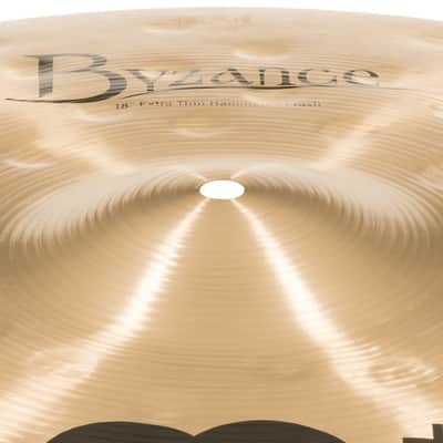 Meinl Byzance Traditional Extra Thin Hammered Crash Cymbal 18 image 5