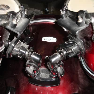 Pearl Forum Series 5-Piece Drum Set w/ Hardware & Cymbals, Dark Wine Red image 4