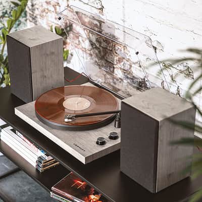 Crosley #C62B-GY - C62B Turntable System with 80 Watt Stereo Speakers- Gray image 6