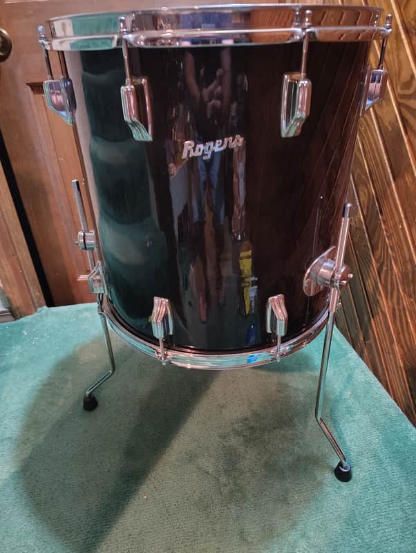 Rogers Fullerton 16x16 Floor Tom - Black Wrap image 1