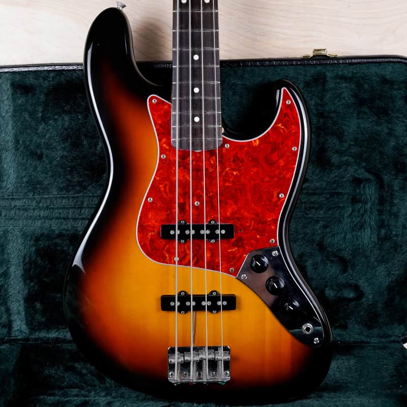 Fender JB-62 Jazz Bass '62 Reissue MIJ 1994 Sunburst Japan w/ Hard Case image 1