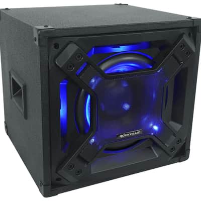 Rockville BASS BLASTER 10 10" 750w Powered Home Audio Subwoofer Theater Sub+LED image 2