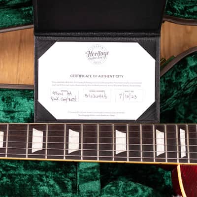 Heritage Custom Shop Core H-150 Dark Cherry Sunburst Artisan Aged 2024 image 19
