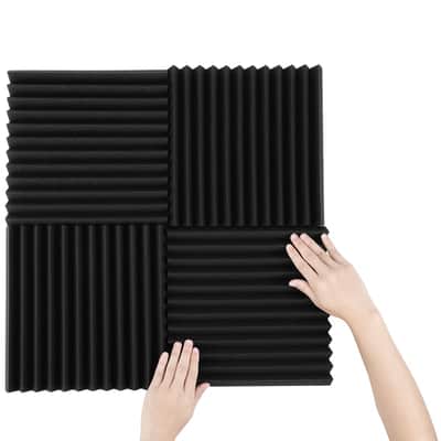 12 Pack Acoustic Foam Panels Studio Foam Wedge Tiles Soundproof Sound Insulation Absorbing image 6