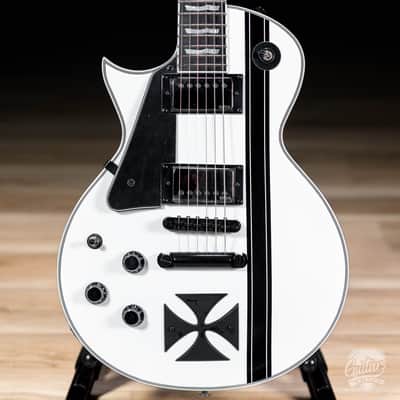 ESP LTD Iron Cross LH James Hetfield Left-Handed Guitar w/ Case – Snow White image 2