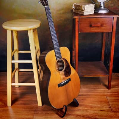 Pre-War Guitars Co. OM Orchestra Model Acoustic Guitar With Case Distress Level 2 image 1