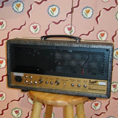 Supro 1699RH Statesman 2-Channel 50-Watt Tube Guitar Head 2017 - Present - Black Rhino image 2