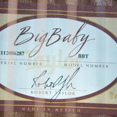 Taylor Big Baby Taylor Acoustic Guitar image 2