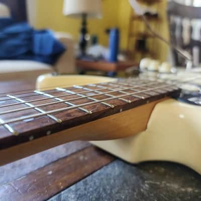 Fender Squier Series strat MIK  1992 - white Bild 11