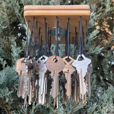 Upcycled Percussion - Key Chimes - Medium - Silver Keys image 5