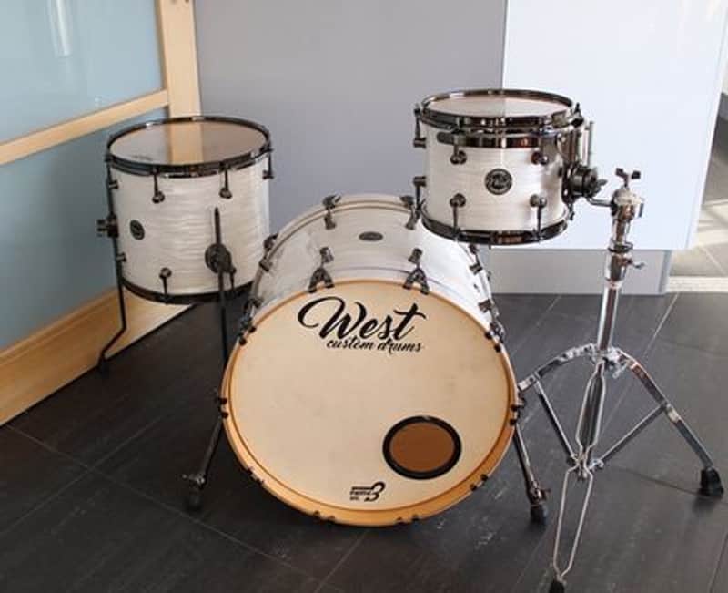West Custom Drums Drum Kit 10" 14" 20"  Erable image 1