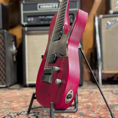 Solar Guitars 7-String Type T w/ Evertune Bridge T1.7TBR 2022 - Trans Blood Red Matte image 4