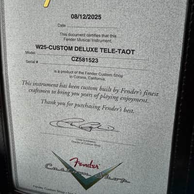 2025 Fender Custom Shop Telecaster Custom Deluxe W25 NOS - Taos Turquoise image 19