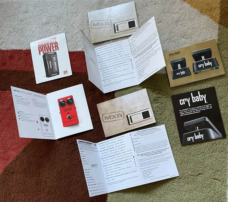 Dunlop Cry baby 50th anniversary and small MXR catalogs plus more 2010s image 1