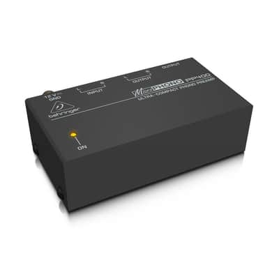 Behringer Microphono PP400 Ultra-Compact Phono Preamp, 50W Output Impedance, RIAA Frequency Response image 12