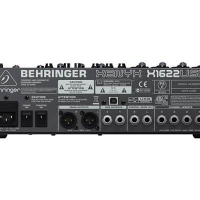 Behringer Xenyx X1622 Usb Mixer Passivo 16 Ingressi Con Effetti 24 Bit 4 Compressori + Interfaccia Audio Usb image 5