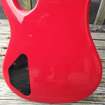 Vintage 1987 Gibson Bass IV Ferrari Red "ThunderBird In a Tuxedo" 100% Original Bass Guitar w OHSC image 14