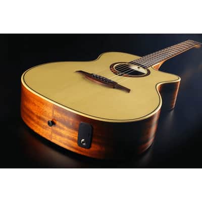 Lag Tramontane T88ACE | Auditorium Cutaway Acoustic-Electric Guitar, Natural. New with Full Warranty! image 4