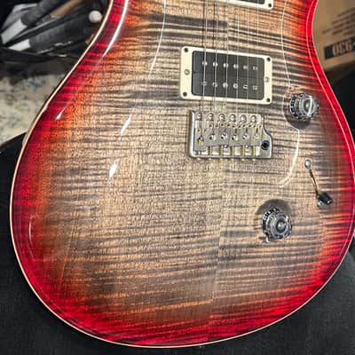 PRS Custom 24 10-Top 2017 Charcoal Cherry Burst image 5