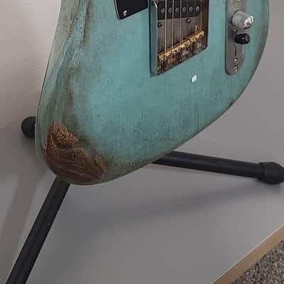 Turquoise Telecaster /. T-style Relic Telecaster 2020 - Turquoise image 5