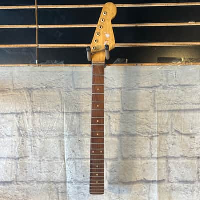 Unknown Vintage Japanese Electric Guitar Neck Missing Nut image 2