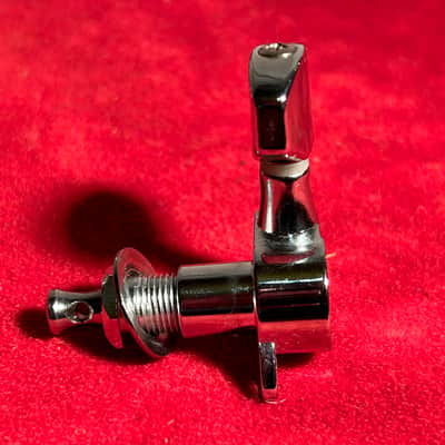 Unmarked 6 In-Line Lefty Or Reverse Headstock Right Chrome Tuning Machine Heads image 3