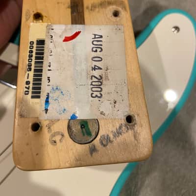 Fender USA Highway one TEXAS Telecaster 2003 Seafoam Green image 9