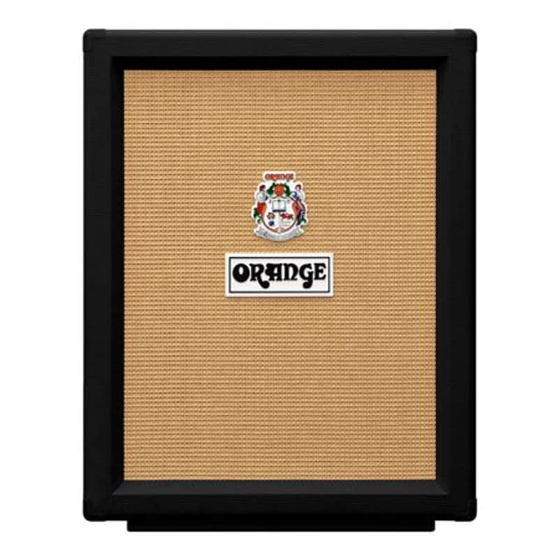 Orange PPC212V Guitar Amplifier Cabinet 2x12 Black 120 Watts 16 Ohms image 1