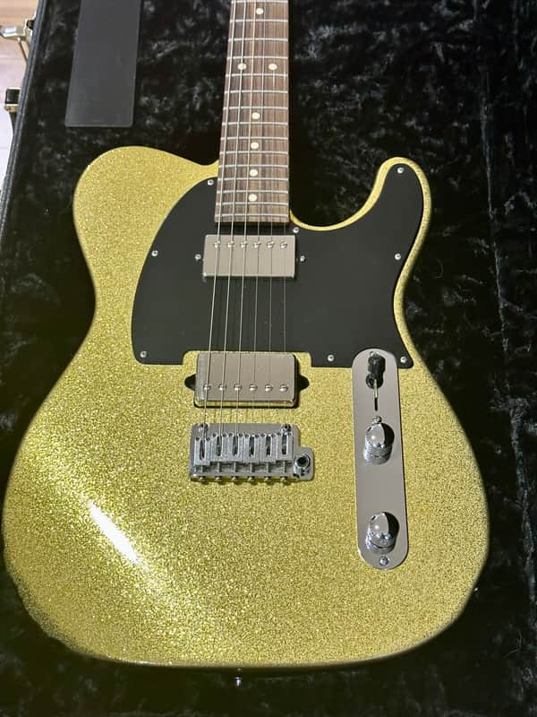 New Suhr Custom  Classic T Paulownia HH Gold Sparkle Roasted Neck Rosewood Telecaster style image 1
