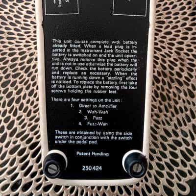 JEN Elettronica (S.p. A.) Pescara Double Super Sound - Rare Wah Wah Fuzz Pedal 1970-71 - Black Metal image 2