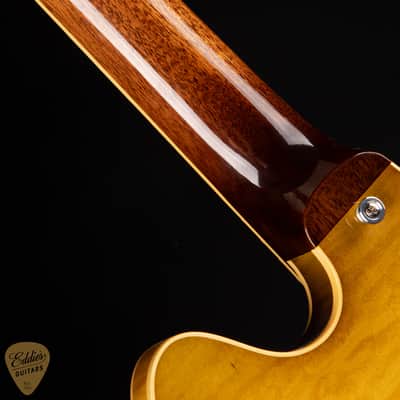 2024 - Gibson Custom Shop PSL '64 ES-335 Figured Reissue Gloss Green Lemon 7.11 #140497 image 10