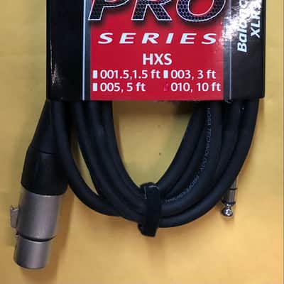 Hosa HXS-010 XLR3F to 1/4" TRS Pro Balanced Interconnect - Black image 3