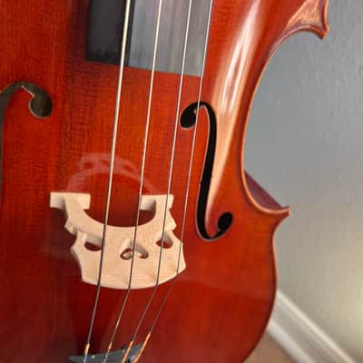 Beautiful 4/4 Panis Angelicus Cello w/ Bow & Hard Rolling Case image 10