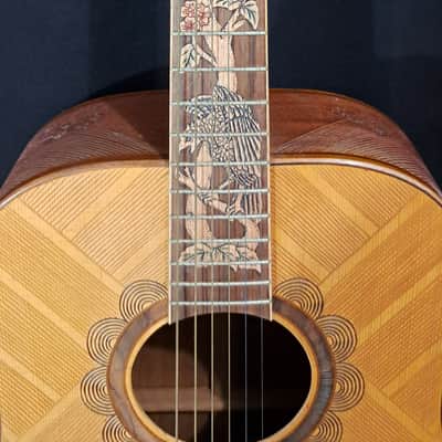 Blueberry NEW IN STOCK Handmade Dreadnought Guitar Eagles image 2
