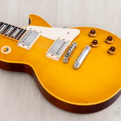 2000 Gibson Custom Shop Historic 1959 Les Paul Standard R9 Plain Top Unburst, 100% Original w/ 57 Classic PAFs, Case image 9
