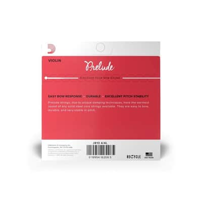 D'Addario Prelude Violin String Set - 4/4 Scale, Light Tension - J810 4/4L image 4