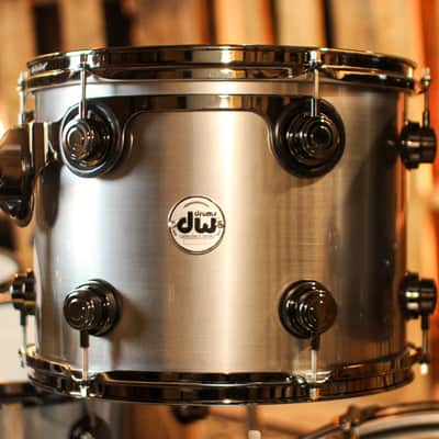 DW Collector's Oak Anodized Stainless Steel Drum Set - 24,10,12,13,15,18,14sn - SO#1357434 image 6