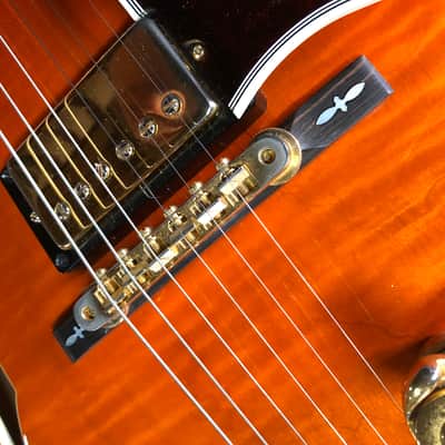 Rare Gibson Chet Atkins Country Gentleman de 1992 Sunrise Orange USA avec ses papiers et étui image 15