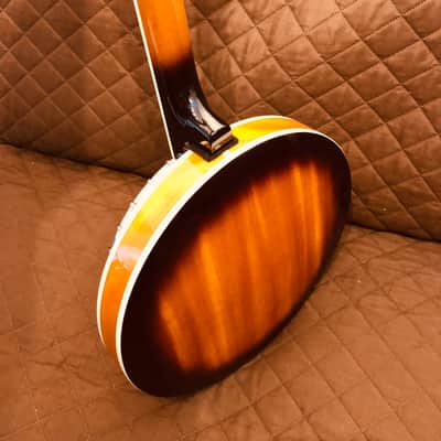 Washburn B10 Americana Series Remo Top Wood Mahogany Neck 5-String Banjo w/Mahogany Resonator image 12