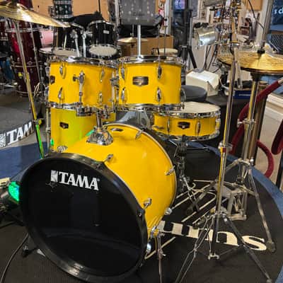 Tama Imperialstar 5 piece drum set complete 2026 - yellow