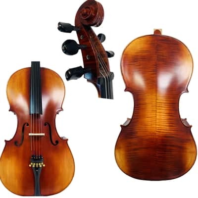 Rare Professional song maestro European tone 5 Strings Cello 4/4, Stradivarius Model image 1