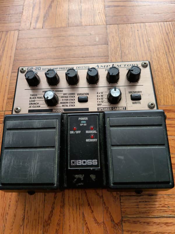Boss GP-20 Amp Factory 2001 - 2002 - Black image 1