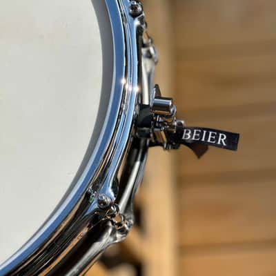 Beier 1.5 Steel 4x15 snare drum 2018 - Black image 2