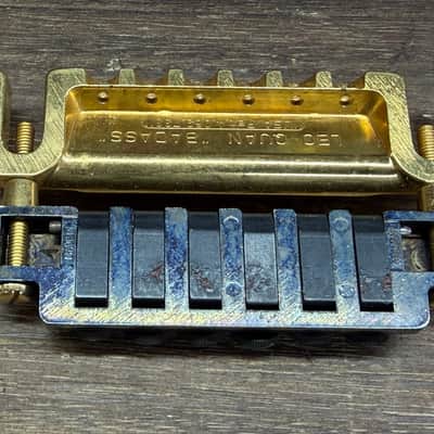 Leo Quan Badass Wrap Around Bridge with FTT Fine Tuner - Gold black image 4