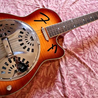Fender FR-50CE Resonator Dobro Acoustic Electric Guitar image 2